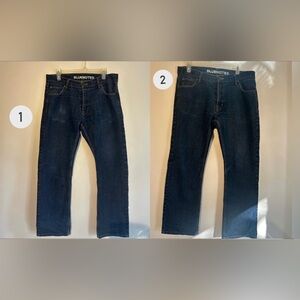 *BUNDLE OF 2* 2 Pairs Bluenotes Medium Wash Men’s Straight Leg Jeans Size 33